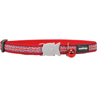 Red Dingo Union Jack Cat Collar