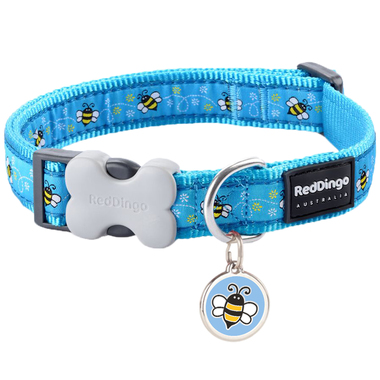 Red Dingo Bumble Bee Collar & Tag