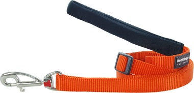 Red Dingo Plain Orange Adjustable 1.8m Dog Leads
